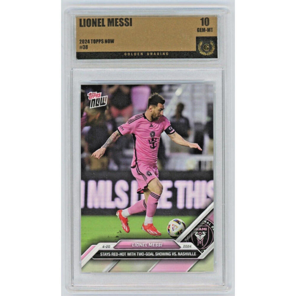 Topps Pink Lionel Messi Miami CF Trading Card (Now Series)